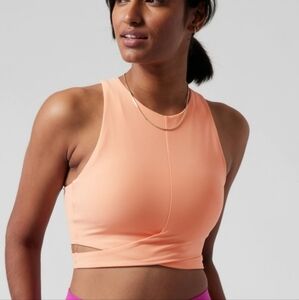 Athleta Conscious Cut Out Crop Sports Bra SP